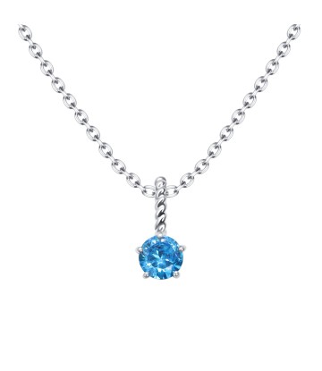 December Birthstone Silver Necklace SPE-5710